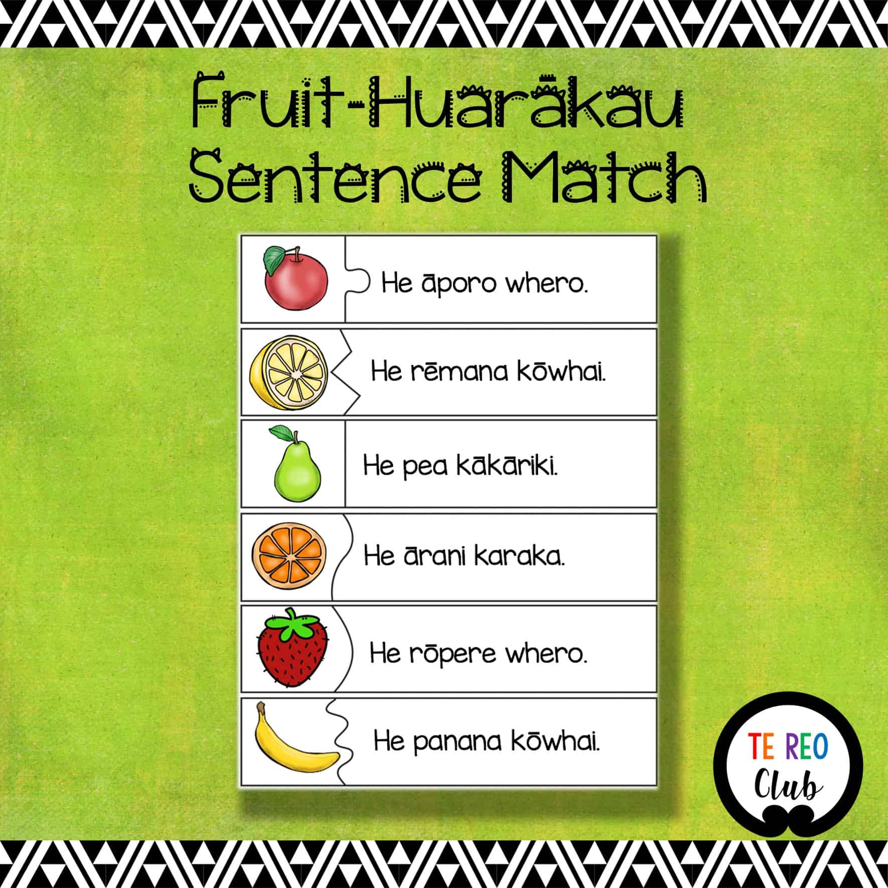FruitHuarākau Make a Sentence Te Reo Club