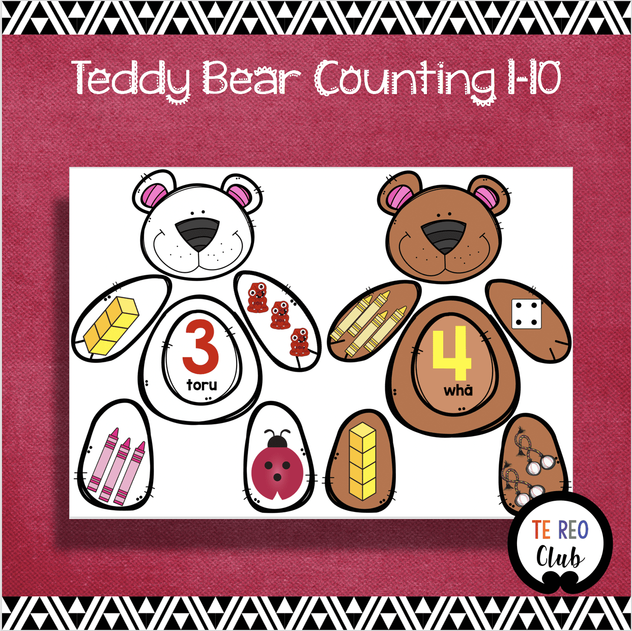 Teddy Bear Counting 1-10 - Te Reo Club