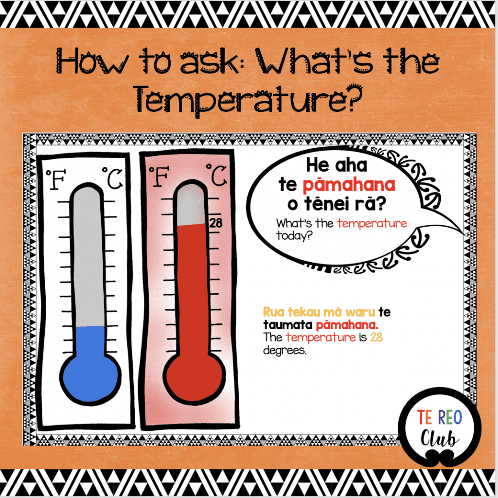 How to Ask What's the Temperature? Te Reo Club