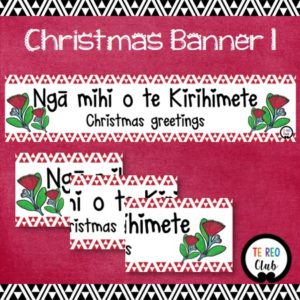 Christmas banner maori