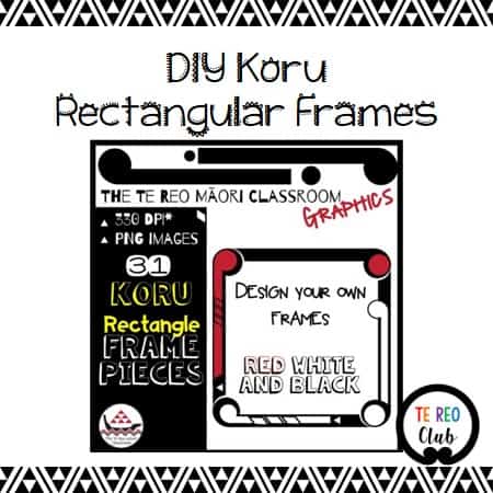 DIY Koru Rectangular Frames - Te Reo Club