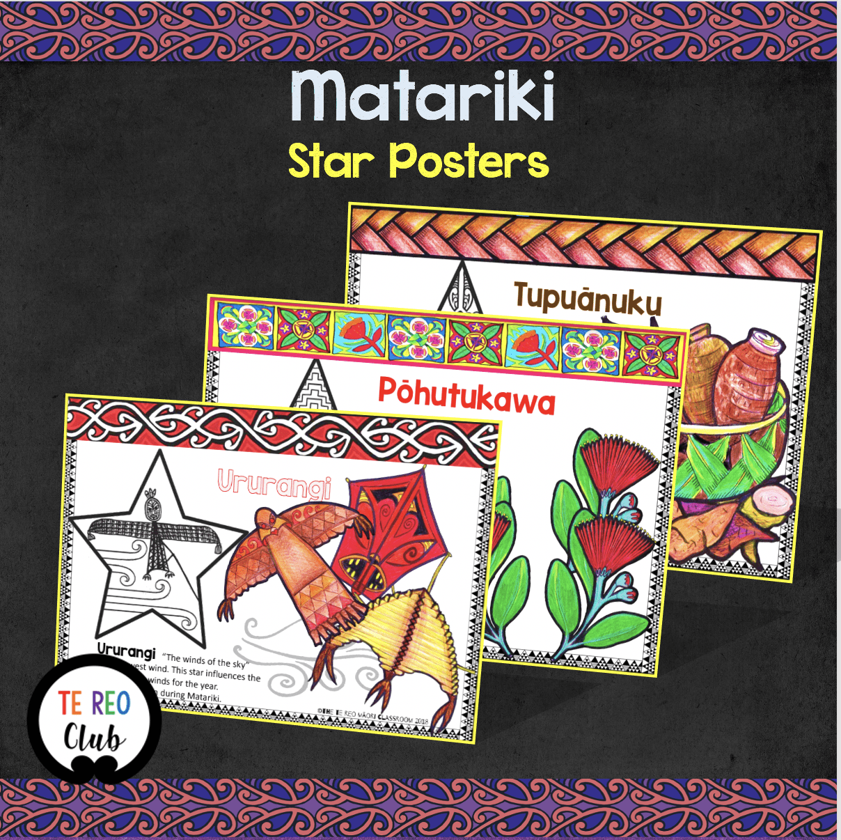 Matariki Stars Posters - Te Reo Club