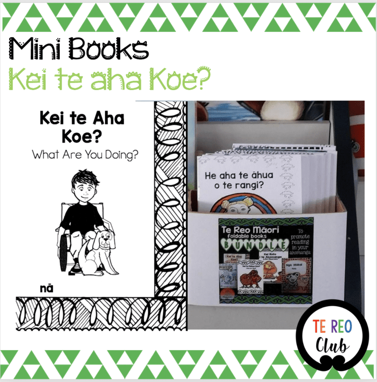 Mini Book-Kei te Aha Koe? What Are You Doing? - Te Reo Club