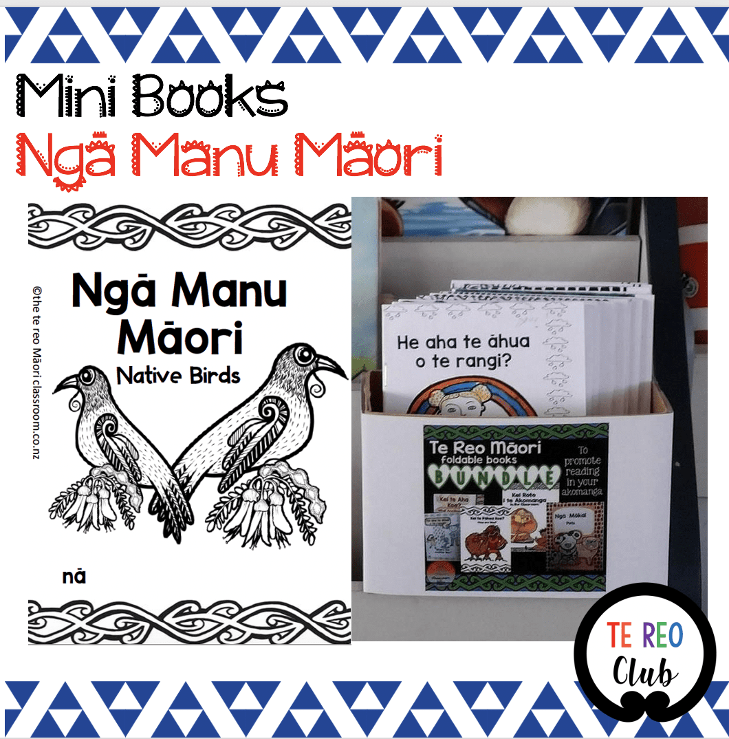 Mini Book-manu Māori. Native Birds - Te Reo Club