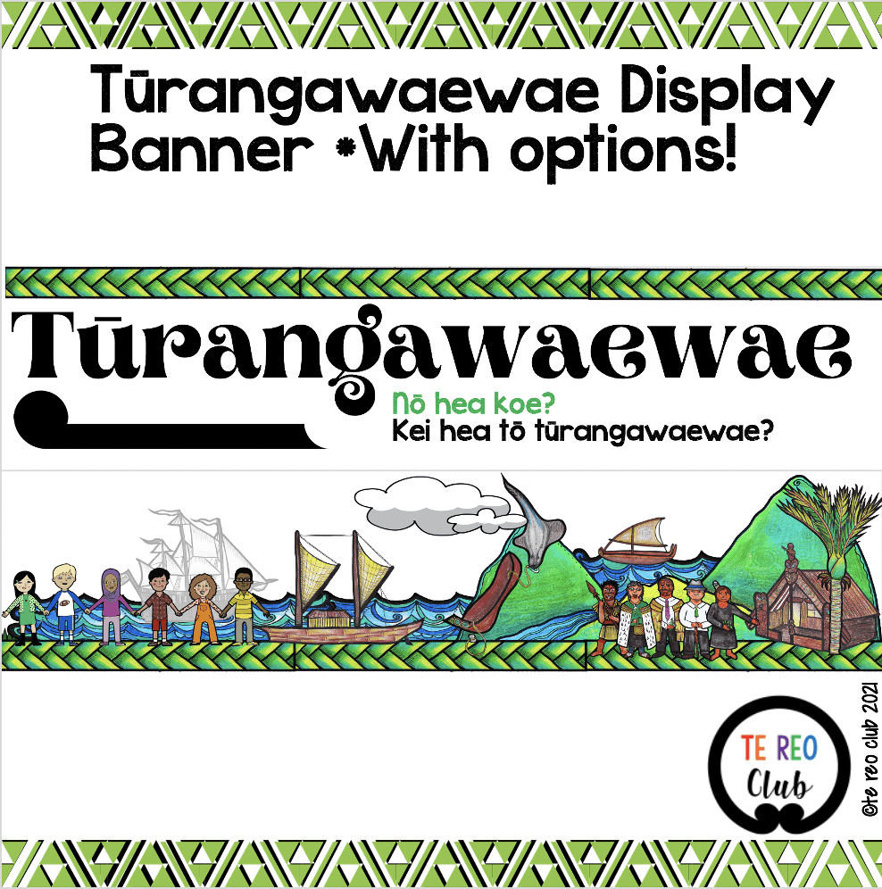 Tūrangawaewae Display Banner - Te Reo Club