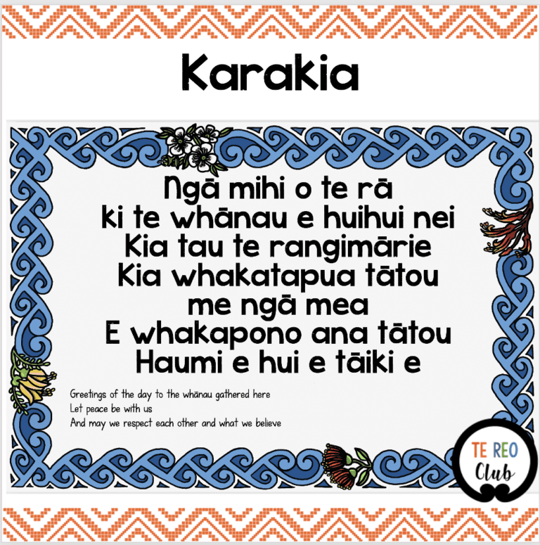 Karakia Tīmatanga- Beginning Karakia - Te Reo Club