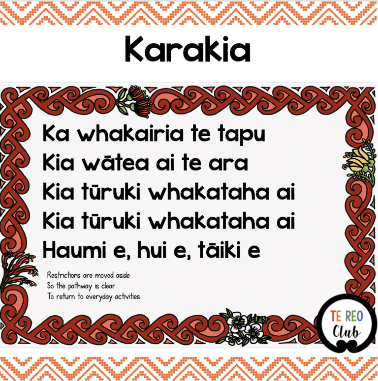 Karakia Whakamutunga- Ending Karakia - Te Reo Club