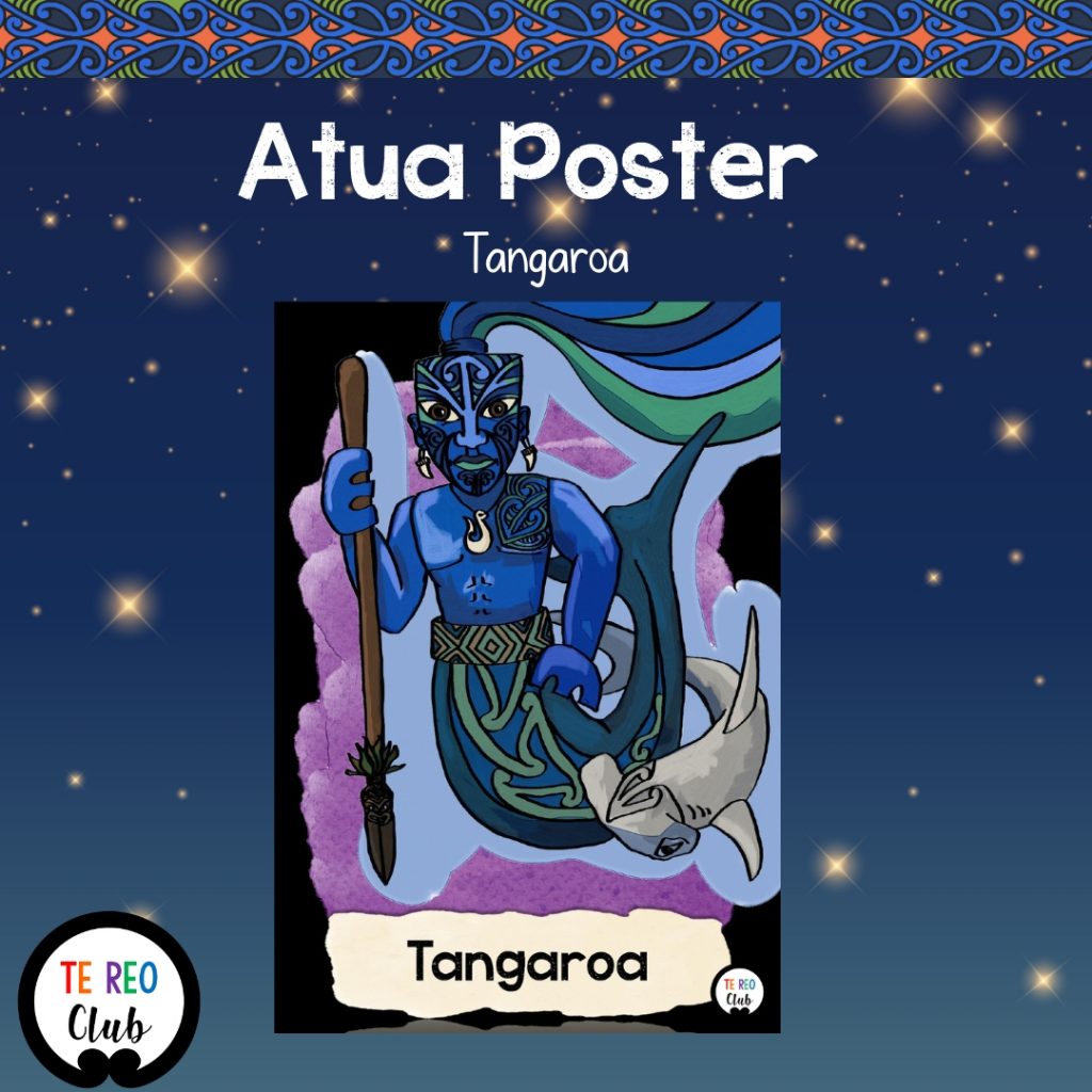 Atua Poster - Tangaroa - Te Reo Club